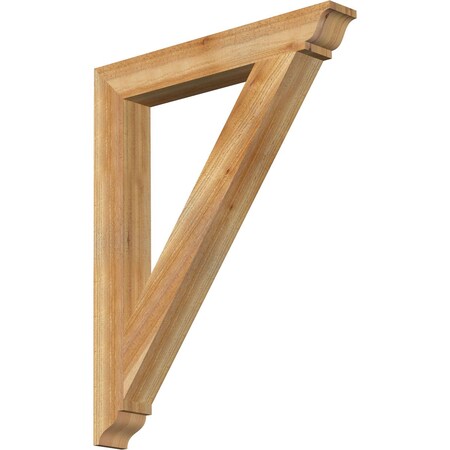 Ekena Millwork Traditional Traditional Rough Sawn Bracket, Western Red Cedar, 4"W x 30"D x 38"H BKT04X30X38TRA01RWR